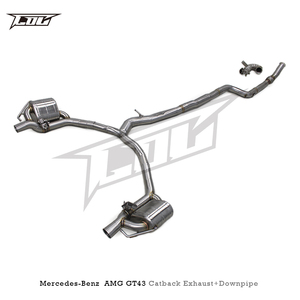 BSK <strong>Header</strong> Downpipes <strong>Original</strong> Valve Catback Exhaust for Mercedes-Benz AMG GT43 3.0T 2019-2023 SS304 Pipe Full Exhaust System - Product Image 6