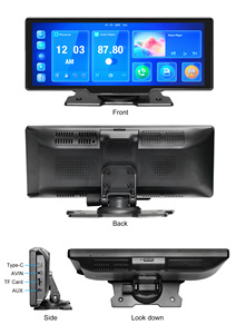 Pantalla Carplay inalámbrica portátil IPS de 10,26 pulgadas, Android, navegación GPS automática, AUX FM, Monitor de teléfono inteligente, cámara de marcha atrás - Product Image 5