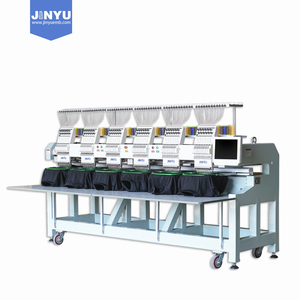 <strong>JINYU</strong> JCM-1206 High Quality 6 Head Embroidery Machine Computerized Cloth Cap Flat Embroidery Machine