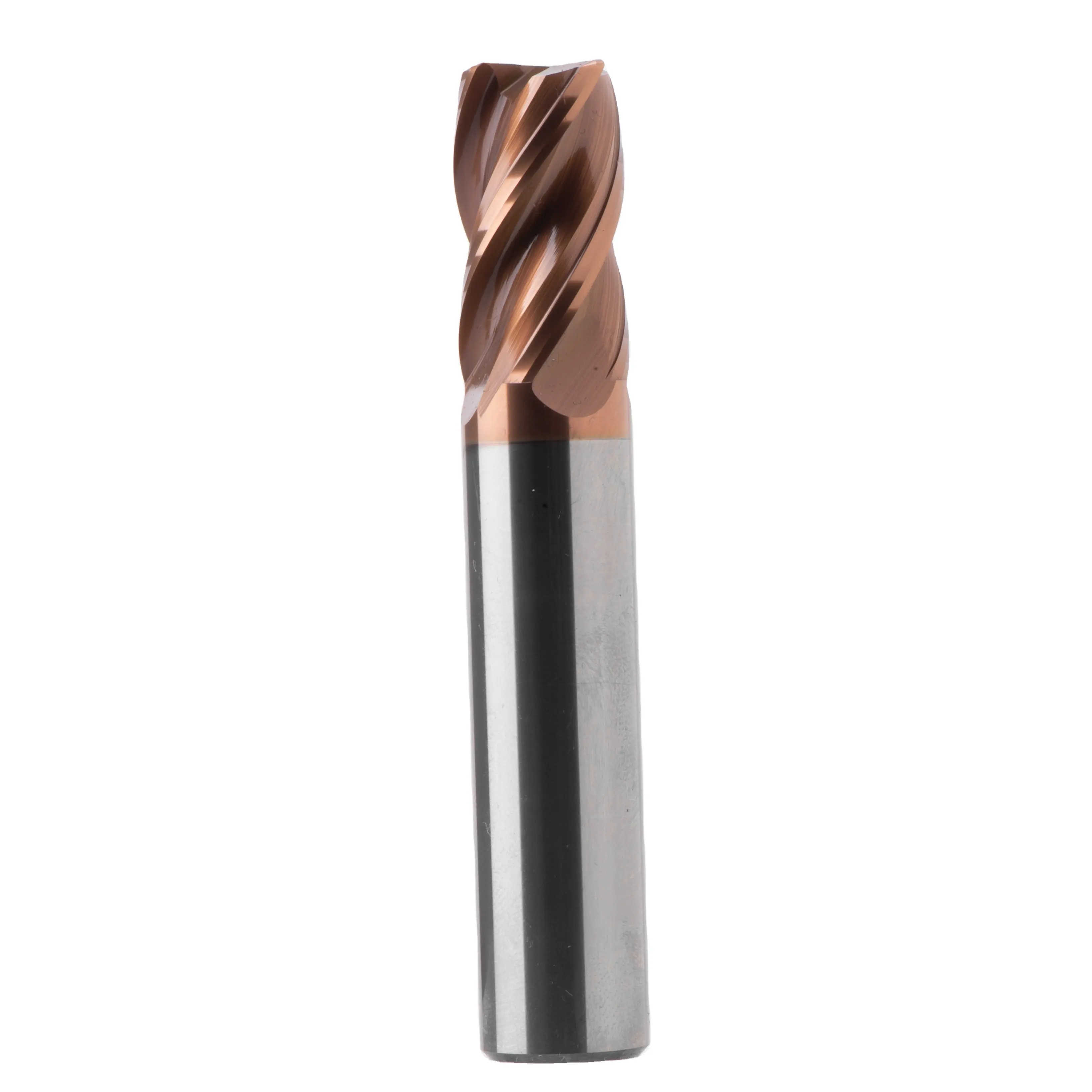 Tungsten Face Mill HRC65 Four Flutes End Mills CNC Milling Machining Metal Cutting Carbide Flat End Milling Cutter
