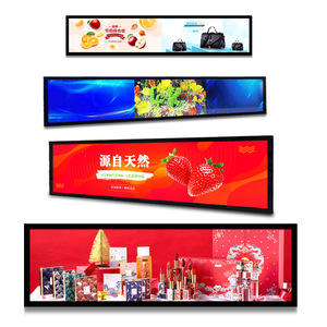 16.7 19.5 Inch Custom Ultra Wide Stretched Bar <strong>LCD</strong> Screen <strong>LCD</strong> <strong>Digital</strong> Signage <strong>Android</strong> <strong>Network</strong> Advertising Display for Shelves - Product Image 5