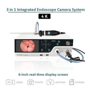 Sistema de câmera endoscópica ultra HD tudo em um sistema com fonte de luz fria LED para laparoscopia, artroscopia otorrinolaringológica e ventriculoscopia
