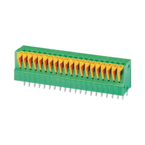 <strong>Spring</strong> screw-free <strong>terminal</strong> <strong>block</strong> KF141V-2.54mm 2P 4P-12P <strong>double</strong> row straight plug can be spliced - Product Image 1