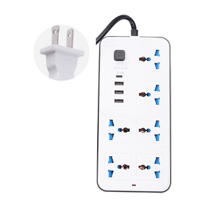 <strong>Power</strong> Strip 6 Port <strong>Socket</strong> with 3 <strong>USB</strong> <strong>Power</strong> <strong>Socket</strong> with 2M Extension UK Plug <strong>Socket</strong> - Product Image 3