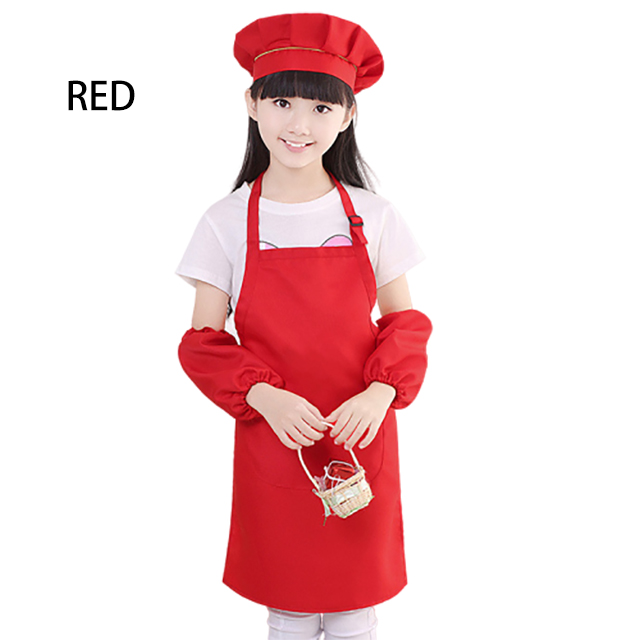 Rojo (delantal+manchón+sombrero)