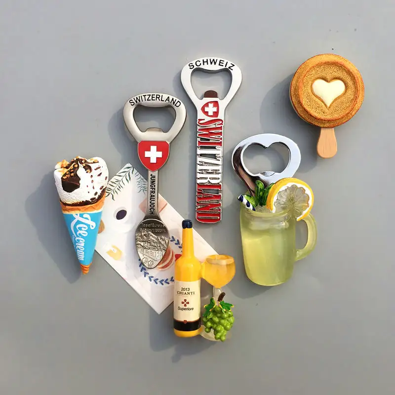 Fabricant Logo personnalisé réfrigérateur aimant d'été jus de bière ouvre-bouteille