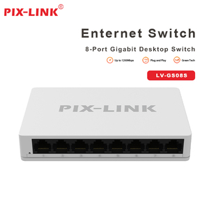 Werkseitiger PIX-LINK 8-Port-Gigabit-Smart-Splitter-Switch 16G Tragbarer drahtloser Netzwerk-Switch POE-Funktion 1 Jahr Garantie - Product Image 2