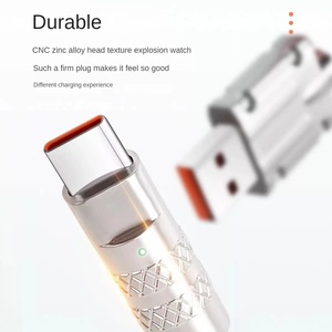 2024最新の亜鉛合金充電コード120W6A超高速充電液体シリコンUSBType-C充電器データケーブルAndroid用 - Product Image 2