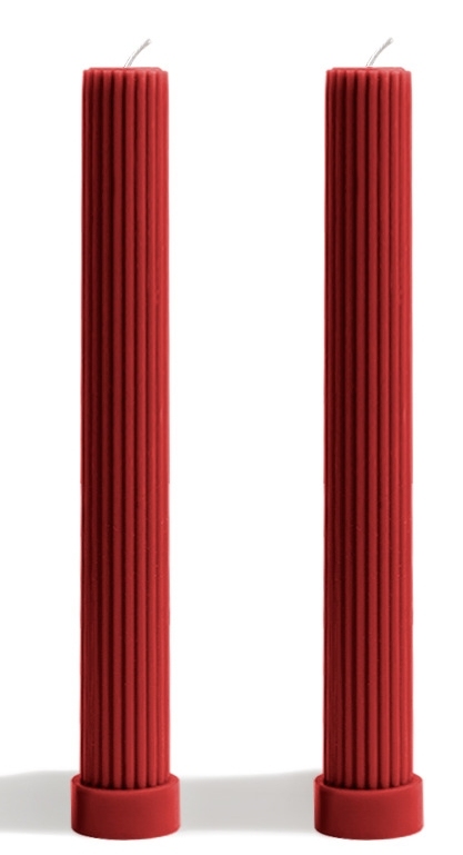 Conjunto grande rojo de 2 unidades