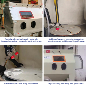 Kolay kontrol çift manuel kumlama dolabı su kumlama buhar ıslak kumlama makinesi - Product Image 5