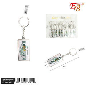 EB özel Metal anahtarlık 4.5 \ "New York tema 25DZ/CS karabina tarzı moda alaşım deri araba anahtarları için özel anahtarlıklar - Product Image 1