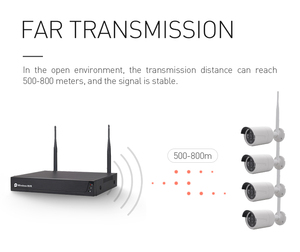 Tuya Classic 1080P WiFi Wireless NVR Kit 4CH sistema di telecamere di sicurezza CCTV bidirezionale sensore Audio CMOS opzione di archiviazione dati Cloud - Product Image 2