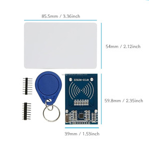 MFRC522 RFID Kit per Arduin Raspberry Pi RC522 modulo sensore + scheda bianca S50 + portachiavi