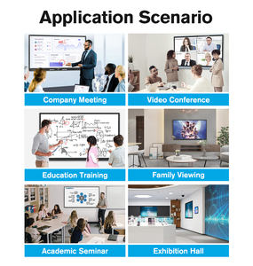 Смарт-плата металлический кристалл 65 дюймов крышка смарт-ТВ алюминиевая рамка + закаленное стекло + 65 4K wipro 72 экран моторизованный черный - Product Image 6