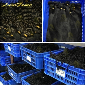 Brazilian Remy <strong>Human</strong> Hair Extension Natural Color Loose Deep Wave Bundles 1/<strong>3</strong>/<strong>4</strong> Bundles With Free Shipping Raw Material - Product Image 4