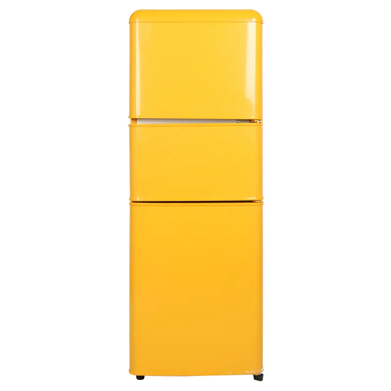 108L 공장 도매 핫 세일 대용량 레트로 3 도어 냉장고 가정 상업용 냉장고 BCD-108SR
