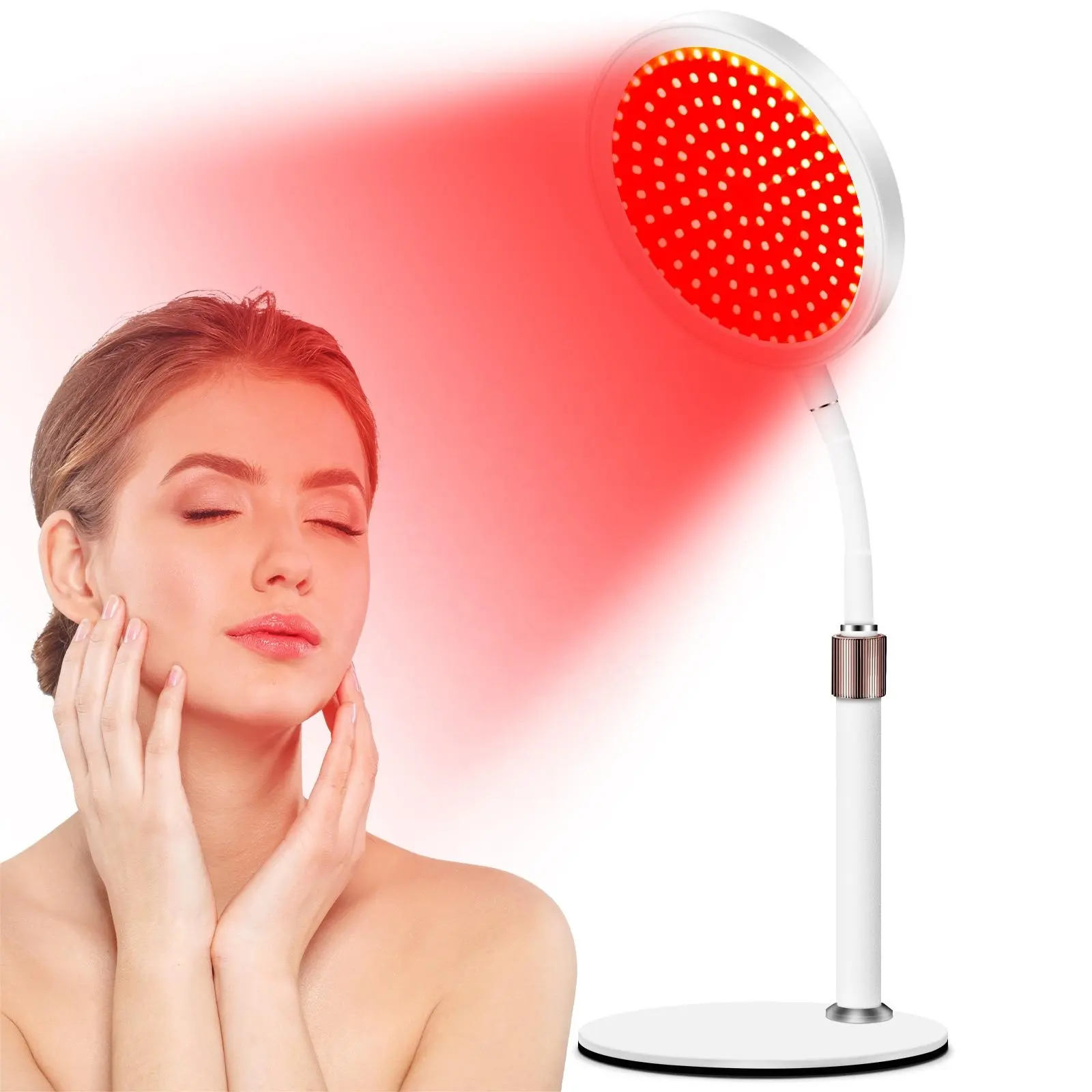 140LED 660nm 15/30/45 mins timer Red Light Therapy Device new infrared lamp therapy Red light therapy lamp for skin care