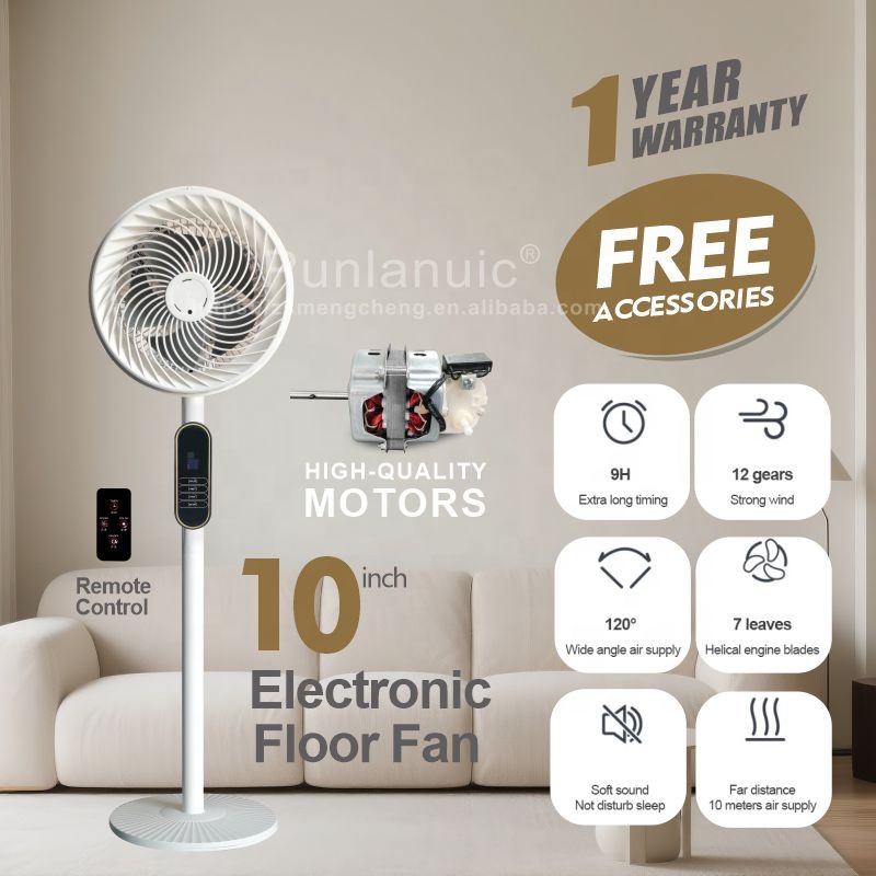 Ventilatore Circolare con Telecomando e Ampio Pannello di Controllo