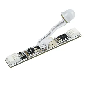 DC12V-24V датчик движения PIR05 6A с датчиком человеческого тела отрегулировать расстояние и отрегулировать время задержки для шкафов и книжных полок