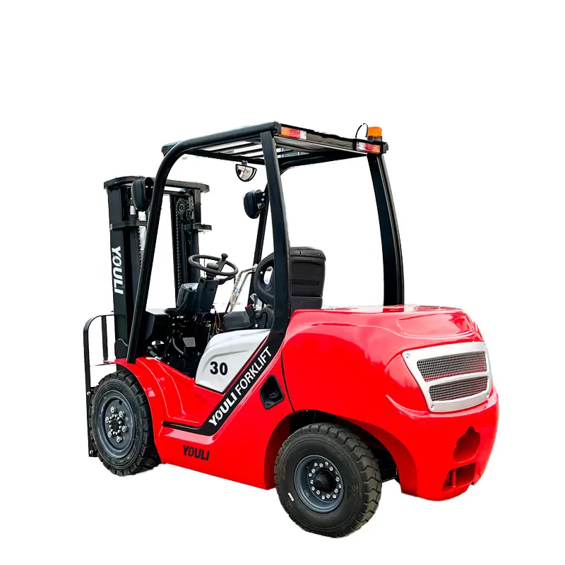 Trung Quốc xe nâng Ba mast container làm việc 2.5ton kho xe nâng 3.5ton xe nâng diesel với Side Shifter