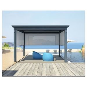热卖后院硬顶凉亭，防锈框架现代风格凉亭 - Product Image 1