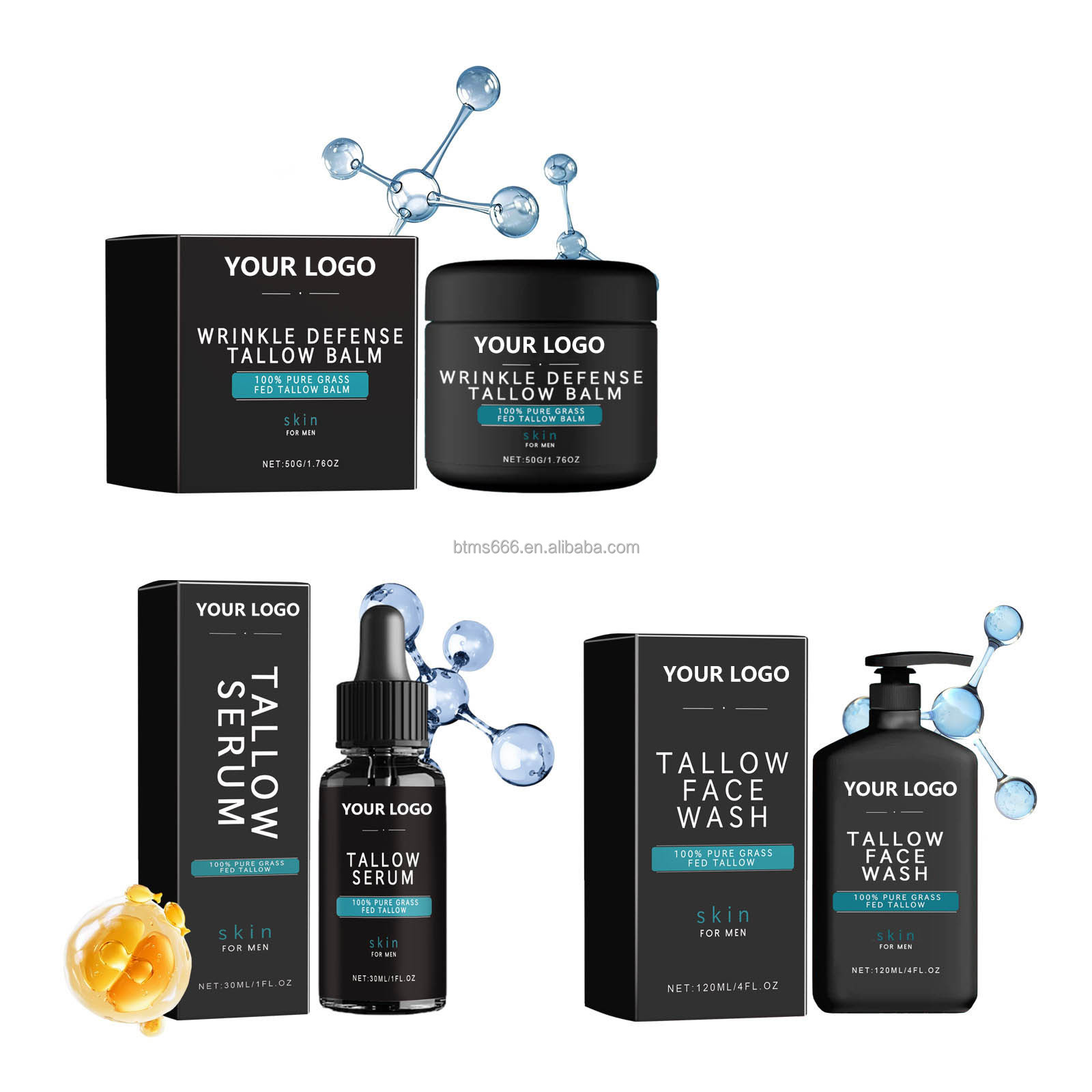 50g Cream + 30ml Serum + 120ml Wash