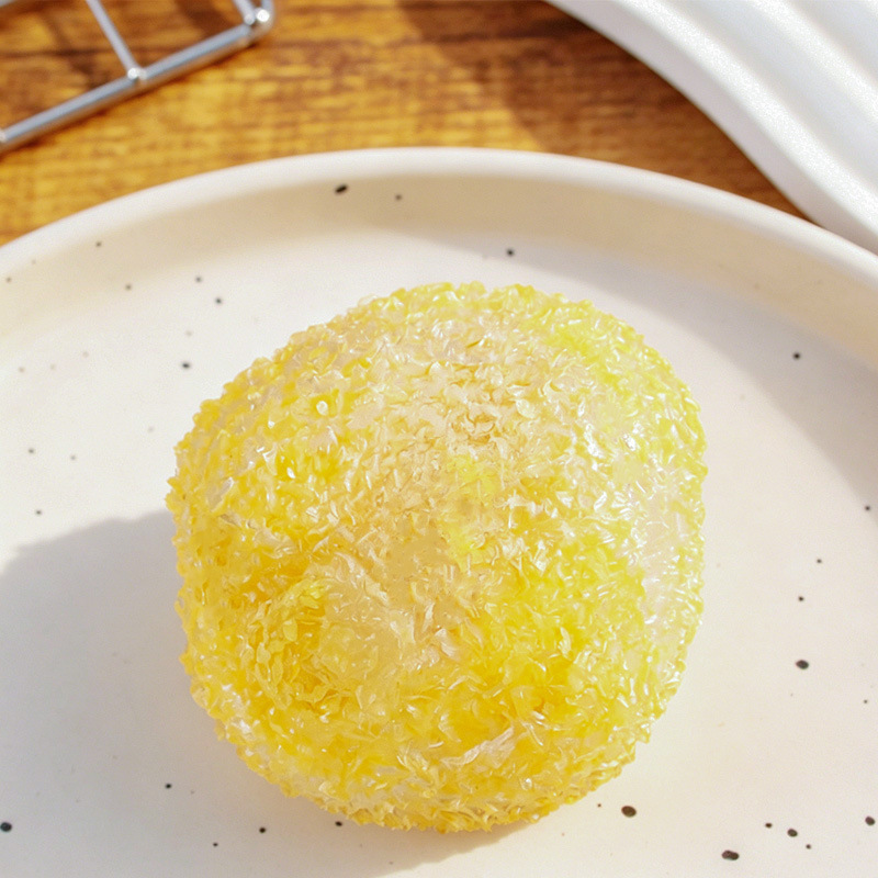 Boule de glace pilée jaune
