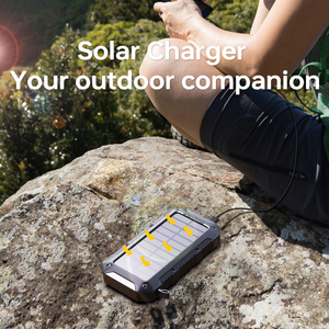 20000mAh Solar Power Bank with Built-in Charging Cable Waterproof <strong>Design</strong> for Outdoor Adventures - Product Image 4