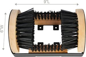 Outdoor Boot Cleaning <strong>Brush</strong> Floor Mountable 9&quot; L X 6&quot; W X 4.5&quot; <strong>H</strong> Shoe Cleaning <strong>Brush</strong> Boot <strong>Brush</strong> and Scraper