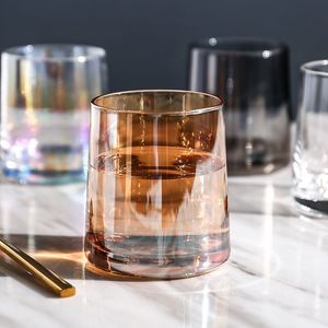 简约七彩水杯酒店民俗七彩饮料杯高美250毫升酒杯 - Product Image 3