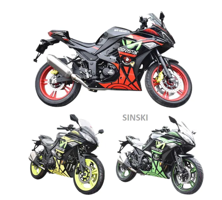 חדש sinskii motos gasolina 250 400 cc sportbike מרוצי אופנוע למכירה בנזין מנוע streebike מיני למבוגרים ספורט אופניים