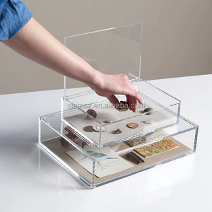 Rectangle Case Container Clear Acrylic <strong>Storage</strong> <strong>Display</strong> Box with Magnetic Lid - Product Image 6