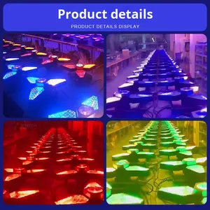 Three-Leaf Retro Light Running Horse Strobe Effect Qingba Bar KTV Concert Atmosphere Matrix <strong>LED</strong> Light - Product Image 2