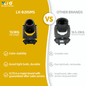 Moving Head Beam VLTG 7R 14R 230W 295W Com Flight Case Luz de Palco Profissional Sistema de Iluminação Para DJ - Product Image 5