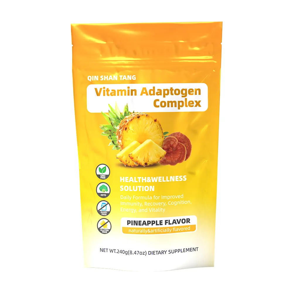 QST-093 Vitamine Complex Fruit & Groentesap Poeder Voor Zomer Perzik Ananas Smaak Vruchtensap Drinken Instant Poeder