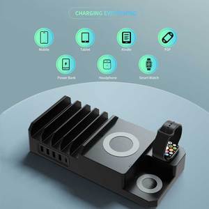 แท่นชาร์จโทรศัพท์มือถือแบบ8 In 1,แท่นชาร์จ Usb Type-C 4พอร์ต65วัตต์สำหรับอุปกรณ์ Apple และโทรศัพท์มือถือไร้สายทุกรุ่น - Product Image 2