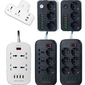 <strong>Socket</strong> <strong>with</strong> USB for Home Use Multifunctional British European Specifications <strong>Multi</strong> Hole <strong>Socket</strong> <strong>with</strong> <strong>Switch</strong> Plug Wiring Board - Product Image 1