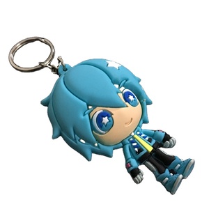Nhà máy tùy chỉnh mát mẻ ưa thích 3D PVC vòng chìa khóa Anime cao su phim hoạt hình Keychain cho đi Móc chìa khóa - Product Image 6