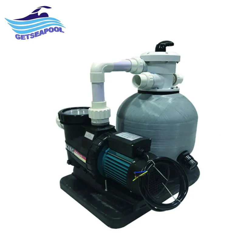 Swimming pool filter top mounted silica sand filter with pump combo