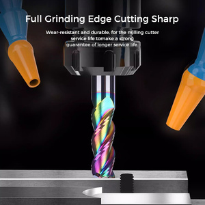MDBT HRC55 CNC End Milling <strong>Cutter</strong> 2 Flute Solid Carbide End Mill Tungsten Steel End Mill with Coated <strong>Aerospace</strong> Auto Industry - Product Image 4