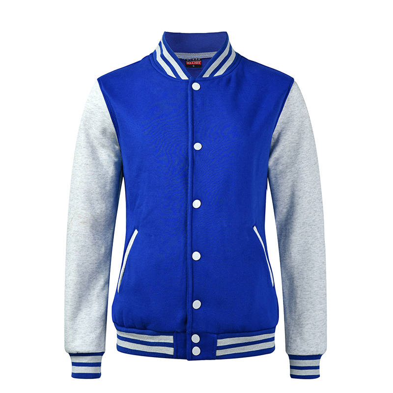 Vêtements bleu royal manches gris