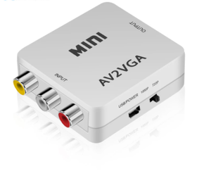 New Hot Selling Mini <strong>RCA</strong> <strong>to</strong> <strong>VGA</strong> Converter AV2VGA VGA2AV Conversor With 3.5mm Audio <strong>RCA</strong> <strong>to</strong> <strong>VGA</strong> Video Converter for PC <strong>to</strong> TV HD Computer <strong>to</strong> TV - Product Image 1