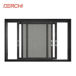 Derchi nfrc บ้านหน้าต่างกระจกกันกระแทก, หน้าต่างอลูมิเนียมทนพายุหน้าต่างบานเลื่อนแนวนอน - Product Image 1