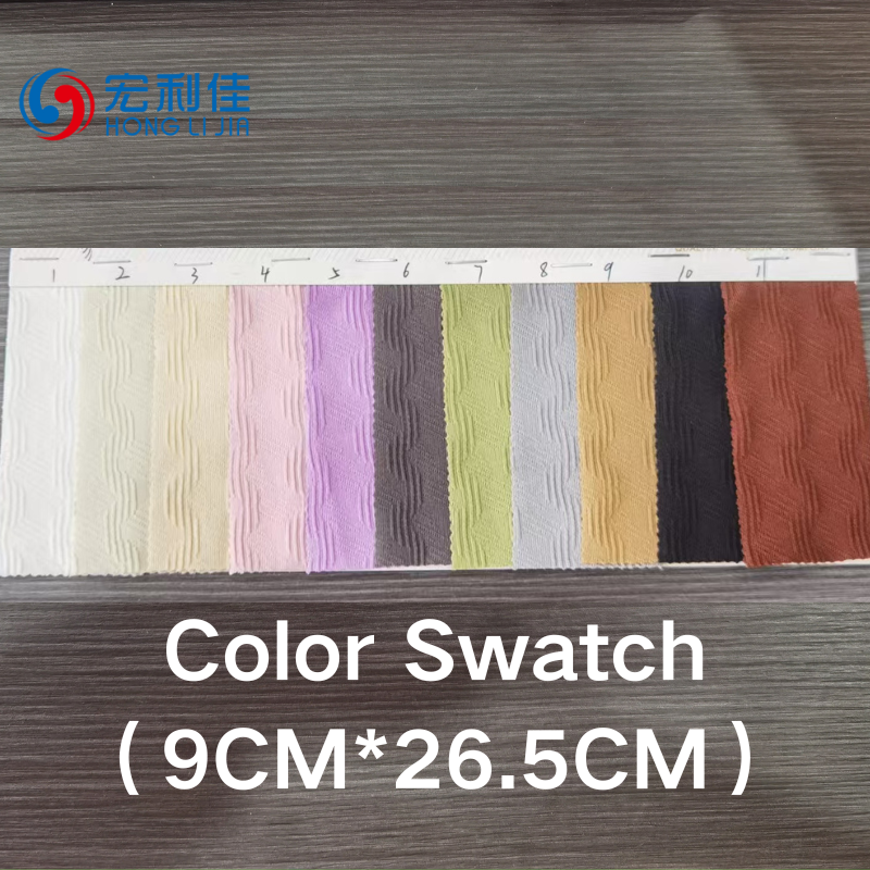 Échantillons de couleurs et de textures de tissu 9cm*26.5cm