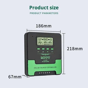 Küresel 60A Mppt güneş şarj regülatörü kurulum tanımlama 12V/24V USB şarj regülatörü sıcak satış şarj adaptörleri - Product Image 4