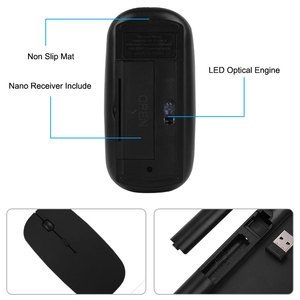 Kablosuz Mac dizüstü bilgisayar TV kutusu 2.4G Mini klavye fare IOS Android Win 7 10 - Product Image 5