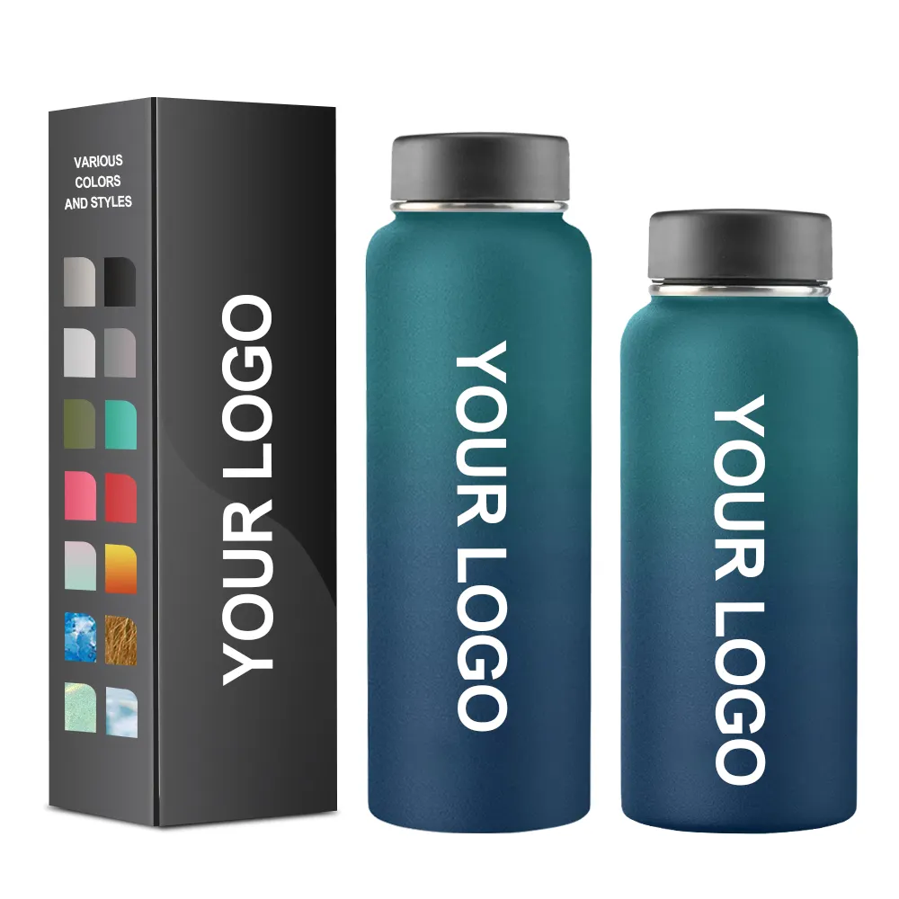 custom logo wholesale 32oz flasks vacuum thermos double walled mug coffee flask cup stainless steel flask