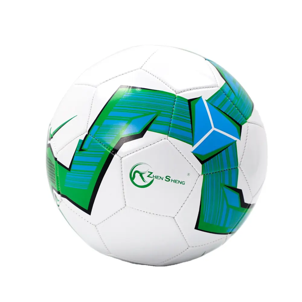 Zhensheng โฆษณาและสร้างแบรนด์ขนาด 5/4/3/2/1 ลูกฟุตบอลโฟมพีวีซีเครื่องฟุตบอลเย็บลูกฟุตบอล