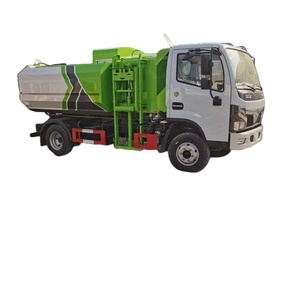 Xe tải rác bên xe tải mới dongfeng 4x2 5 CBM Xe thu gom chất thải tự bốc xếp Xe tải thùng rác giá thấp nhất - Product Image 1