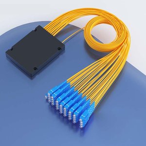 Promoção Preço Plc Splitter 1x16 ABS Caixa Cassetes com SC UPC Conector Tipo Caixa Fiber Splitter Fibra Óptica Splitter